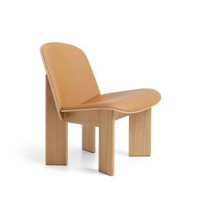 HAY - Chisel Lounge Chair | Eg | L�der polstring Sense Cognac