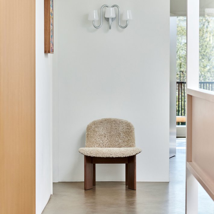 HAY - Chisel Lounge Chair | Valn�d | Polstring i Sheepskin-Mohawi 21