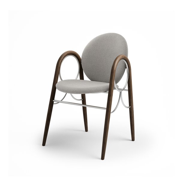 Brdr. Krger - Arkade Spisebordsstol | Fuldpolstret | Eg rget