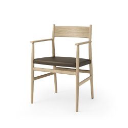 Brdr. Krger - Arv Spisebordsstol | Med armln | Lder sde | Massiv ryg