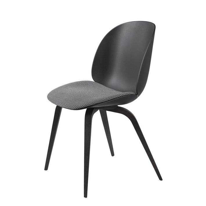 Gubi - Beetle Chair | Seat Upholstered | Wood Base