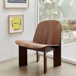 HAY - Chisel Lounge Chair | Water-Based Lacquered Walnut