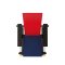 Cassina - Red and Blue Armchair