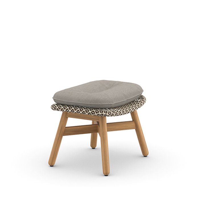 Dedon - MBRACE Footstool I Teak/Pepper