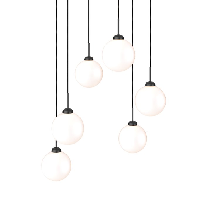 Nuura - Apiales Cluster 6 | Satin Black | Opal