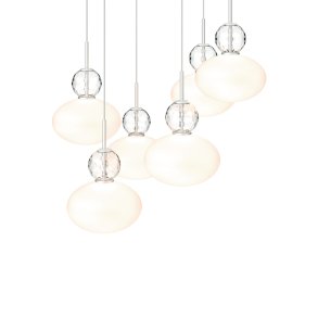 Nuura - Rizzatto Cluster 6 | Satin Silver | Opal