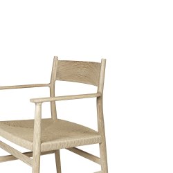 Brdr. Krger - Arv Spisebordsstol | Med armln | Flettet sde | Massiv ryg