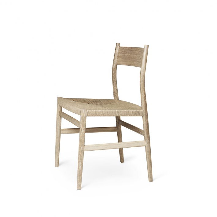 Brdr. Krger - Arv Spisebordsstol | Uden armln | Flettet sde | Massiv ryg