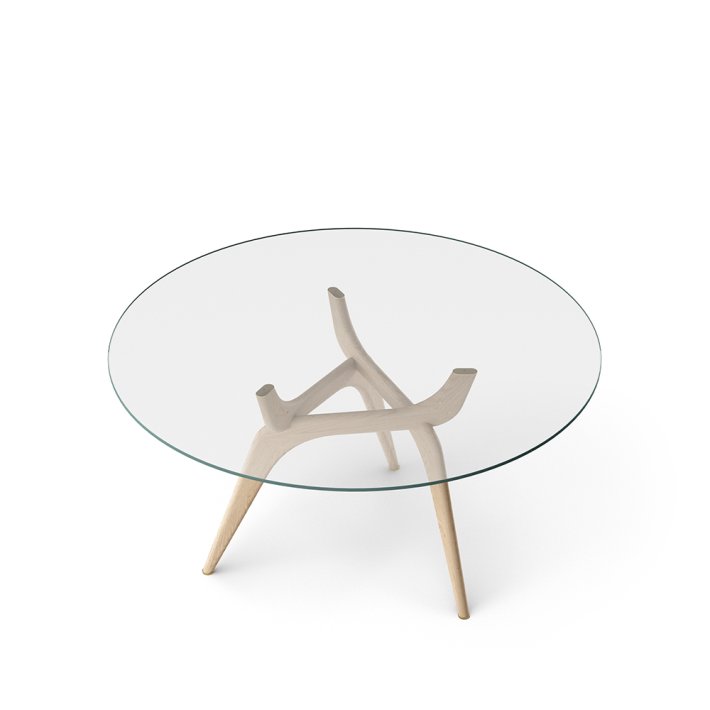 Brdr. Krüger - TRIIIO | Spisebord | | Klar glas | Eg Klar Voks Olieret | 135