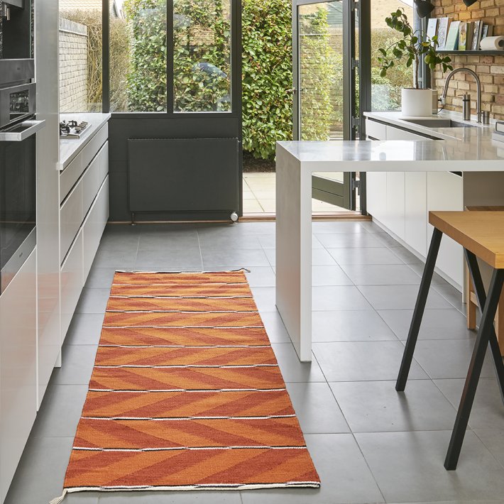 NORDICMODERN - VK-6 Tppe | Orange/Rd | 80 x 240 cm