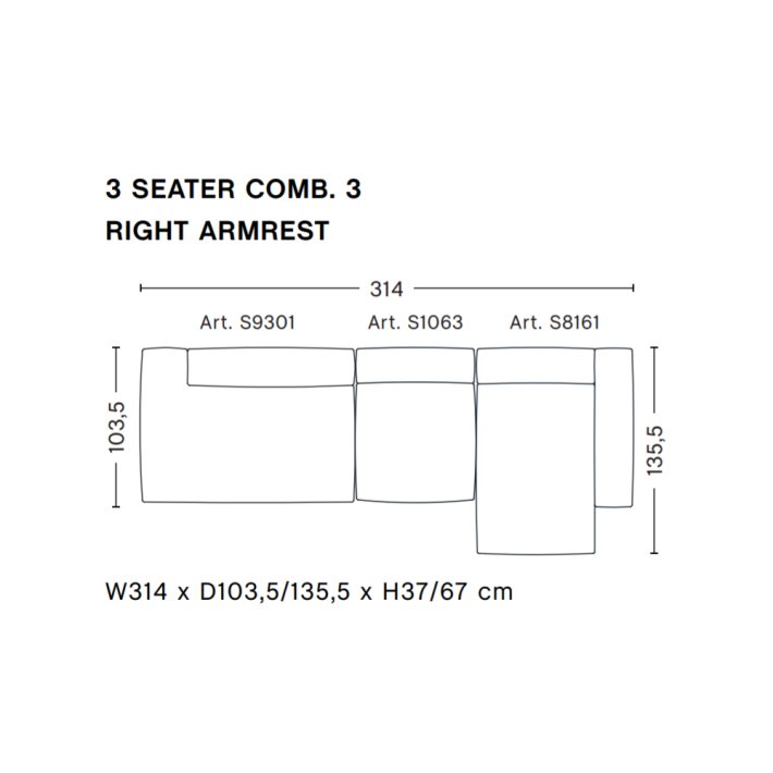HAY - Mags Soft Sofa | Frdige kombinationer | 3 Seater