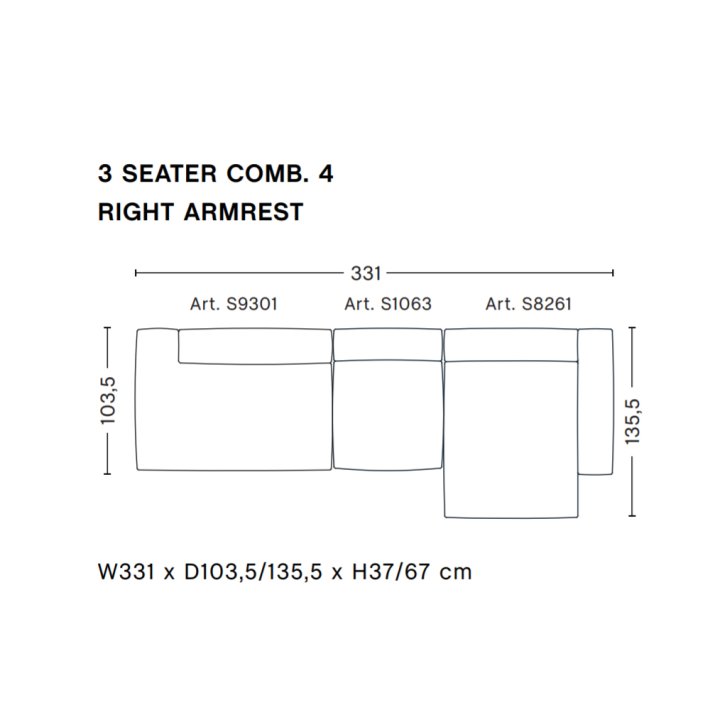 HAY - Mags Soft Sofa | Frdige kombinationer | 3 Seater
