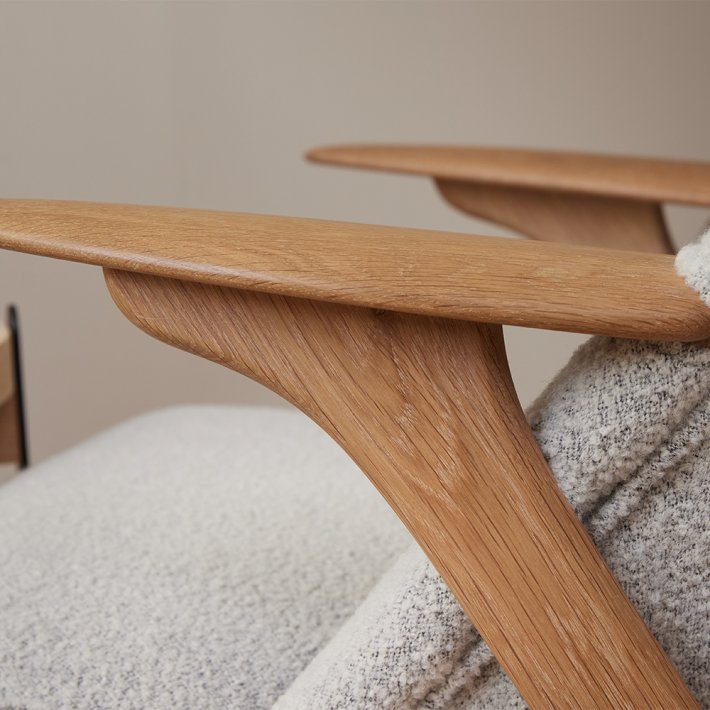 Warm Nordic - Wingman Lounge Chair | Oiled Oak