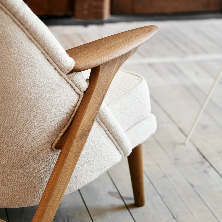 Warm Nordic - Wingman Lounge Chair | Oiled Oak