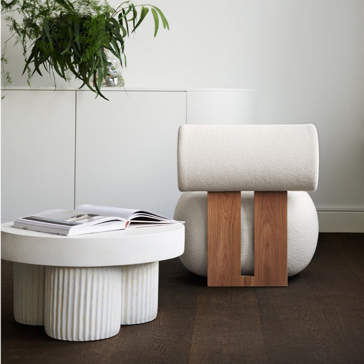 NORR11 - Gear Side Table | Chalk | Low