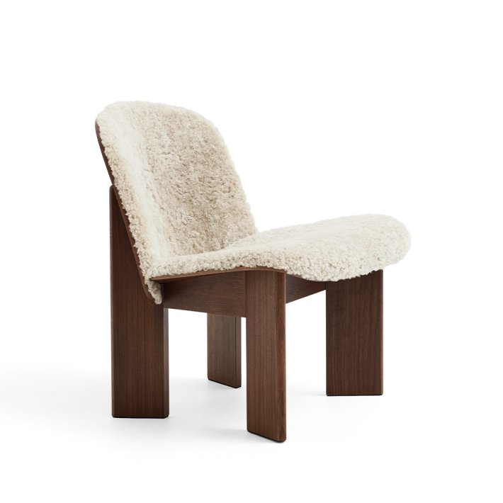 HAY - Chisel Lounge Chair | Valn�d | Polstring i Sheepskin-Mohawi 21