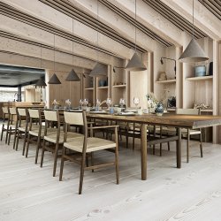 Brdr. Krger - Arv Spisebordsstol | Med armln | Flettet ryg &amp; sde