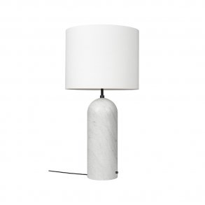 Gubi - Gravity Floor Lamp XL | Low | White Marble | White