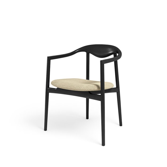 Brdr. Kr�ger - Jari Dining Chair I Fully upholstered I Black ash