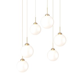 Nuura - Apiales Cluster 6 | Brushed Brass | Opal