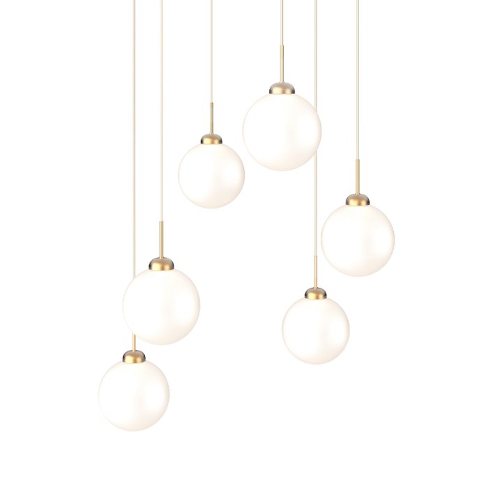 Nuura - Apiales Cluster 6 | Brushed Brass | Opal
