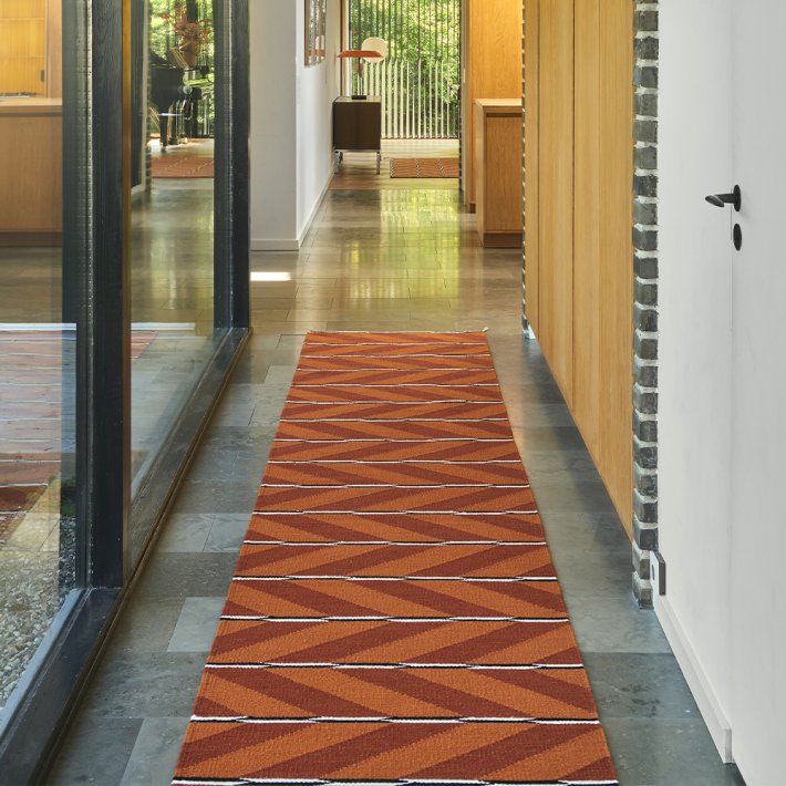 NORDICMODERN - VK-6 Tppe | Orange/Rd | 80 x 240 cm