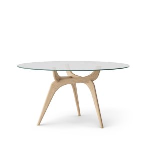 Brdr. Krüger - TRIIIO | Spisebord | Klar glas | Eg Natur Ubehandlet | 135