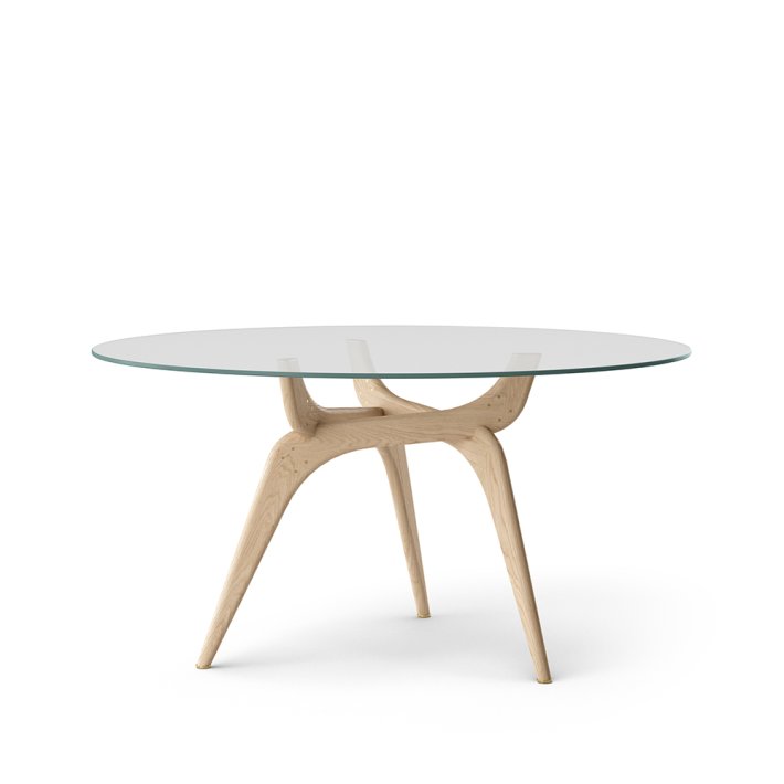 Brdr. Kr&uuml;ger - TRIIIO | Spisebord |&nbsp;Klar glas | Eg Natur Ubehandlet | �135