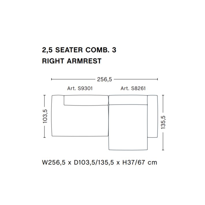 HAY - Mags Soft Sofa | Frdige kombinationer | 2,5 Seater