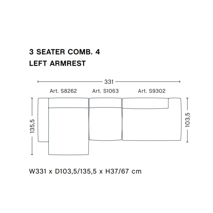 HAY - Mags Soft Sofa | Frdige kombinationer | 3 Seater