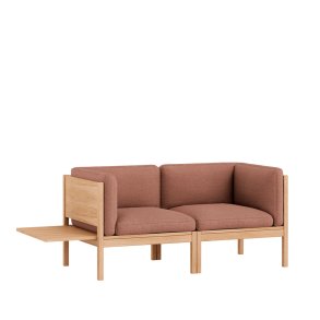 Moebe - Modular Sofa | 2 Seater Sofa with sides + 1 side table | Re-Wool