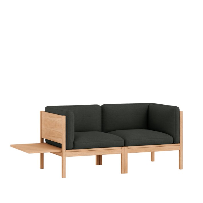 Moebe - Modular Sofa | 2 Seater Sofa with sides + 1 side table | Re-Wool