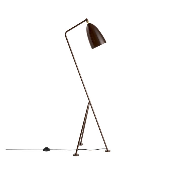 Gubi - Grashoppa Gulvlampe | Walnut Brown | Glossy