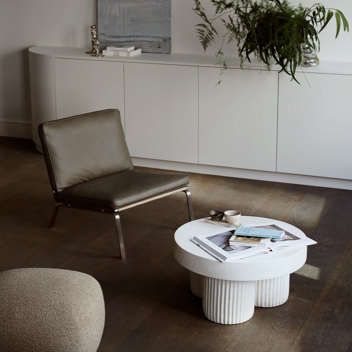 NORR11 - Gear Side Table | Chalk | Low