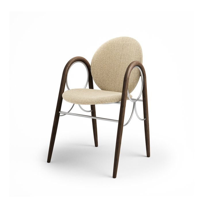 Brdr. Krger - Arkade Spisebordsstol | Fuldpolstret | Eg rget