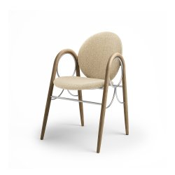 Brdr. Krger - Arkade Spisebordsstol | Fuldpolstret | Eg klar voks olieret