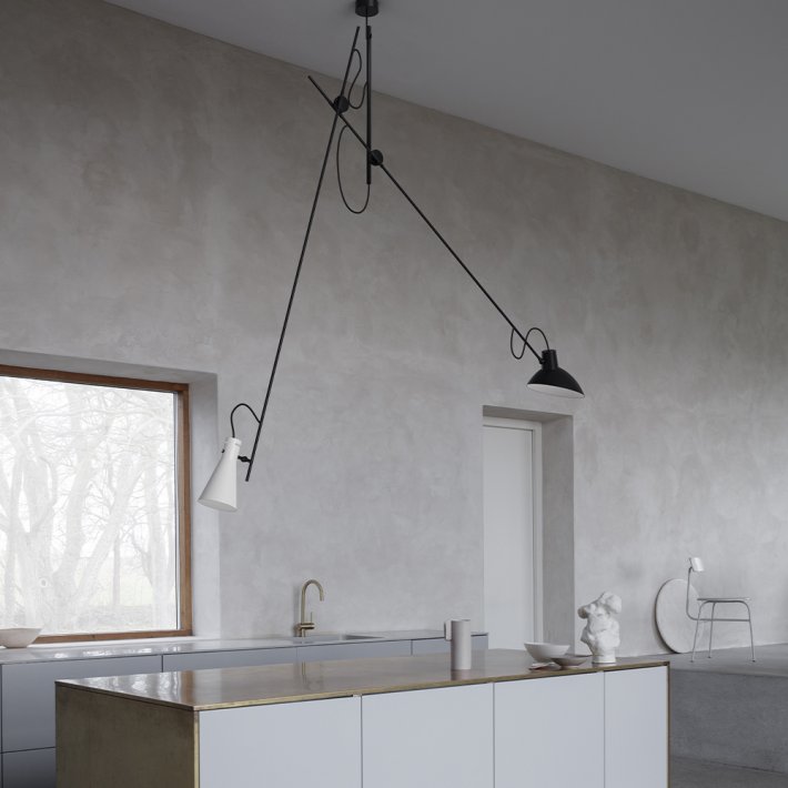 Astep - VV Cinquanta Suspension |Black Structure | White and Black Reflectors