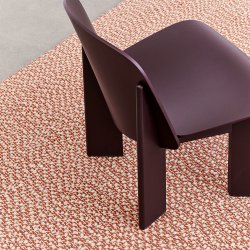 HAY - Chisel Lounge Chair | Dark Bordeaux Water-Based Lacquered Beech