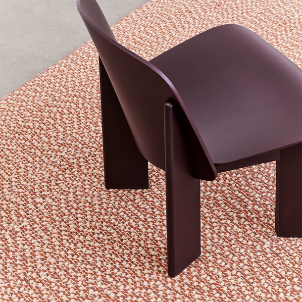HAY - Chisel Lounge Chair | Dark Bordeaux Water-Based Lacquered Beech
