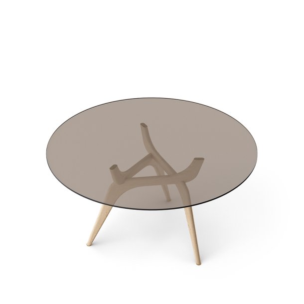 Brdr. Krger - TRIIIO | Spisebord |Bronze glas | Eg Natur Ubehandlet | 135