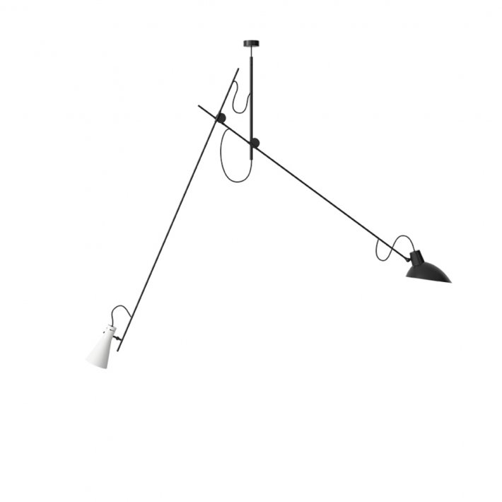 Astep - VV Cinquanta Suspension |Black Structure | White and Black Reflectors