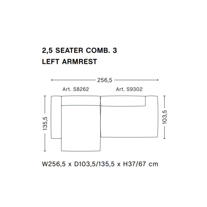 HAY - Mags Soft Sofa | Frdige kombinationer | 2,5 Seater