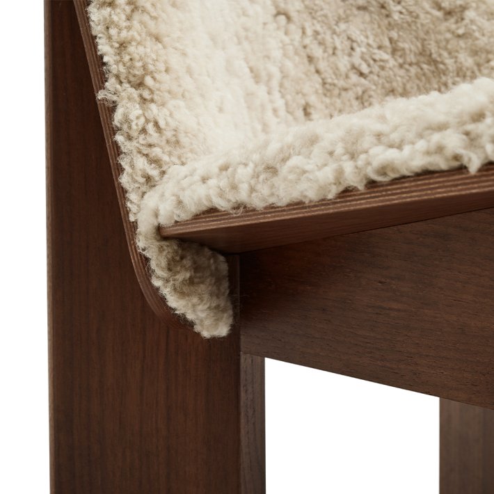 HAY - Chisel Lounge Chair | Valn�d | Polstring i Sheepskin-Mohawi 21