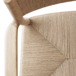 Brdr. Krger - Arv Spisebordsstol | Med armln | Flettet ryg &amp; sde