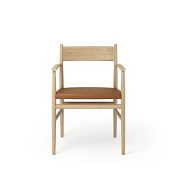 Brdr. Krger - Arv Spisebordsstol | Med armln | Lder sde | Massiv ryg