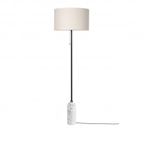 Gubi - Gravity Floor Lamp | Canvas | White Marble