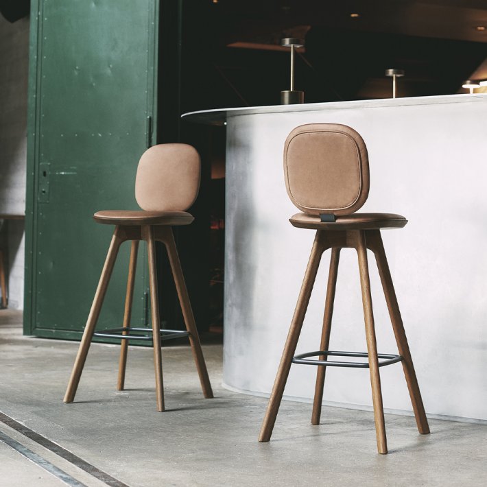 Brdr. Kr�ger - Pauline Comfort Bar Stool | Wooden Frame