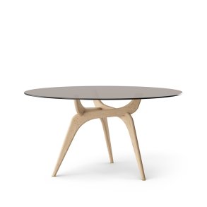 Brdr. Krüger - TRIIIO | Spisebord | Bronze glas | Eg Klar Voks Olieret | 135