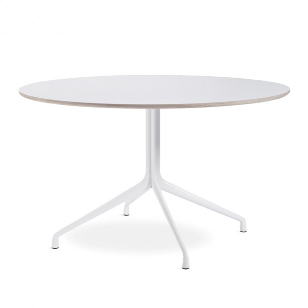 HAY - About a Table | AAT 20 | White laminate | White powder coated aluminium | 128 cm