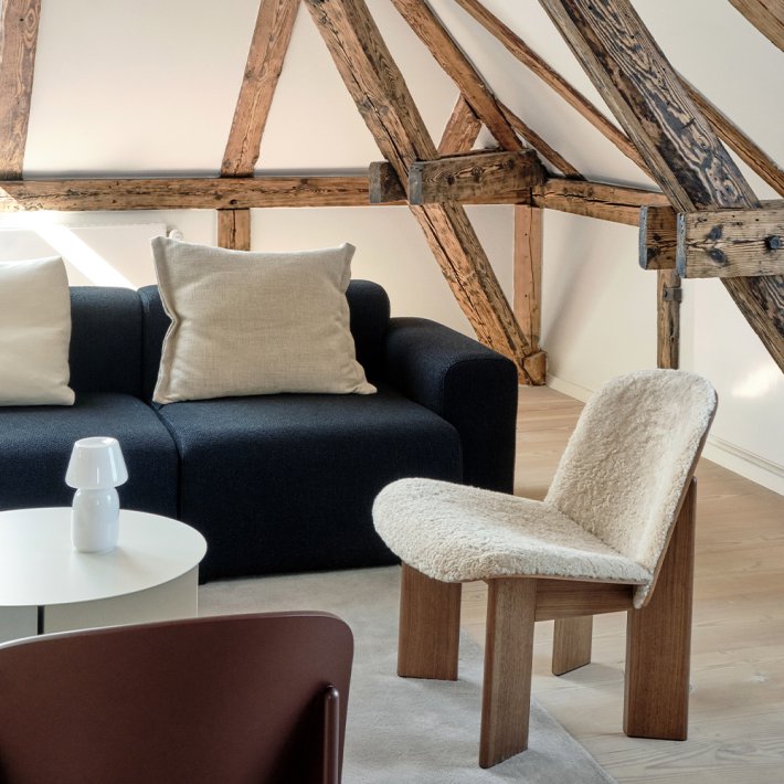 HAY - Chisel Lounge Chair | Valn�d | Polstring i Sheepskin-Mohawi 21